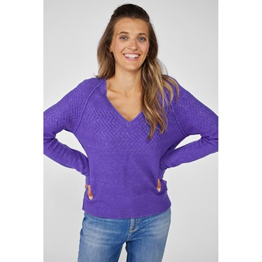 LIEBLINGSSTÜCK Sweter w kolorze fioletowym ze sklepu Limango Polska w kategorii Swetry damskie - zdjęcie 171512141
