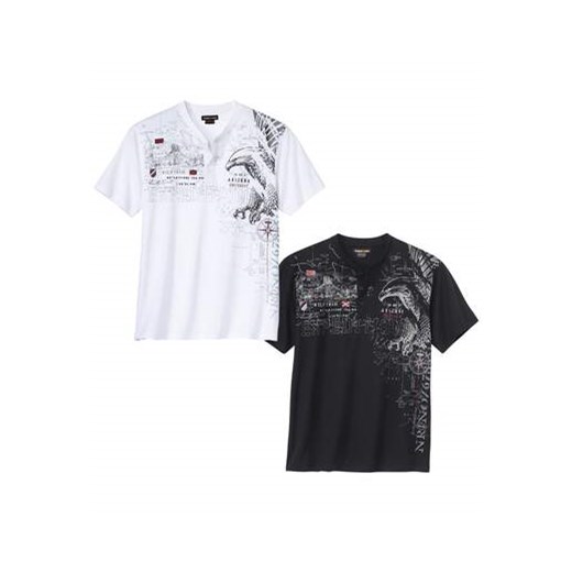 Zestaw 2 koszulek z dekoltem z guzikami Arizona Eagle ze sklepu Atlas For Men w kategorii T-shirty męskie - zdjęcie 171512820