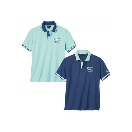 Zestaw 2 koszulek polo z piki Islands Sailing ze sklepu Atlas For Men w kategorii T-shirty męskie - zdjęcie 171512822