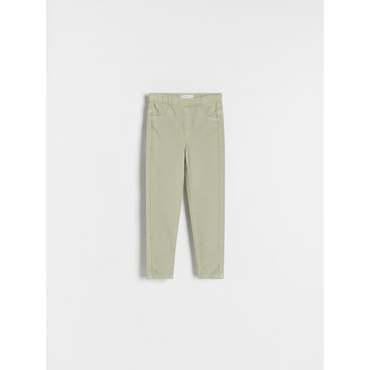 Reserved - Elastyczne jegginsy - jasnozielony ze sklepu Reserved w kategorii Spodnie damskie - zdjęcie 171512983