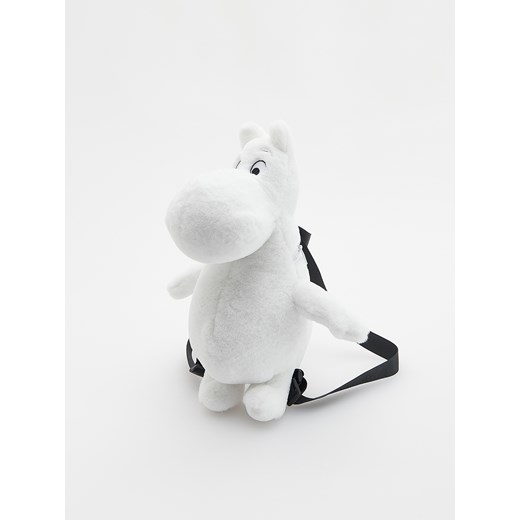 Reserved - Pluszowy plecak Muminek - biały Reserved ONE SIZE Reserved