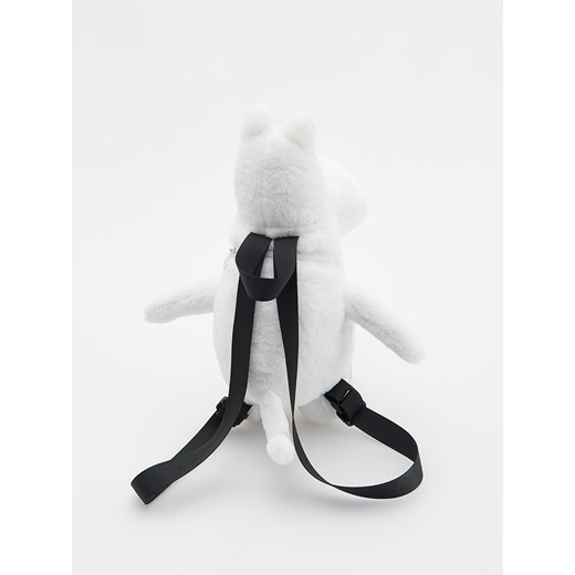 Reserved - Pluszowy plecak Muminek - biały Reserved ONE SIZE Reserved