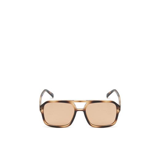 Cropp - Okulary przeciwsłoneczne aviator - brązowy ze sklepu Cropp w kategorii Okulary przeciwsłoneczne damskie - zdjęcie 171517963