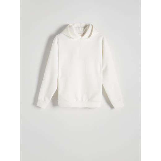 Reserved - Bluza z minimalistycznym nadrukiem - złamana biel ze sklepu Reserved w kategorii Bluzy męskie - zdjęcie 171518160