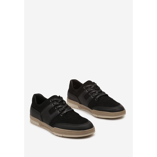 Czarne Buty Sportowe Casualowe z Wkładką ze Skóry Naturalnej Maseda 41 born2be.pl