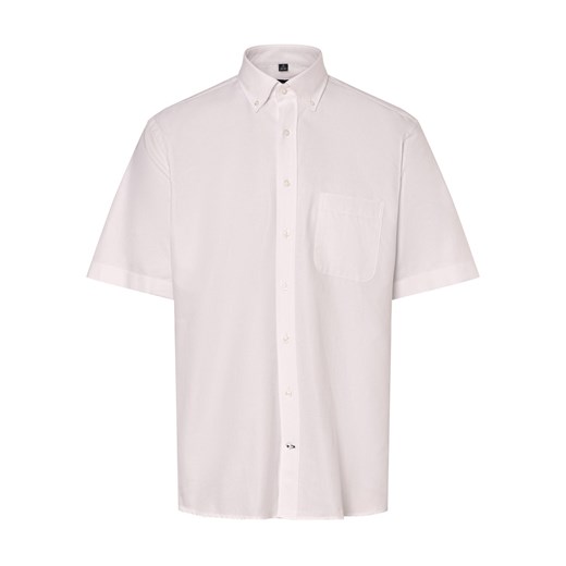 James Koszula męska Mężczyźni Regular Fit Bawełna biały jednolity ze sklepu vangraaf w kategorii Koszule męskie - zdjęcie 171521441