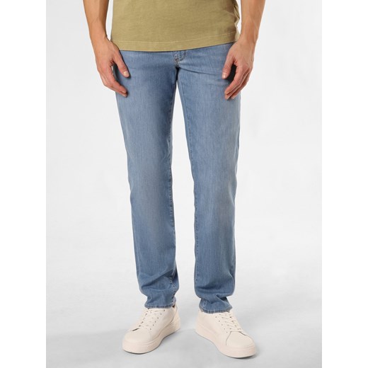BRAX Spodnie - Cadiz Mężczyźni medium stone jednolity ze sklepu vangraaf w kategorii Spodnie męskie - zdjęcie 171521464