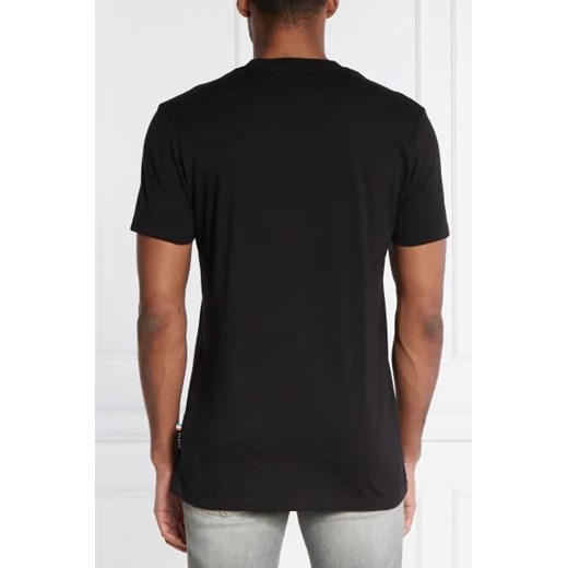 T-shirt męski czarny z krótkimi rękawami 