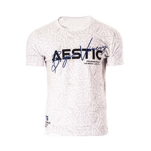 Męska koszulka T-001 - biała ze sklepu Risardi w kategorii T-shirty męskie - zdjęcie 171524493