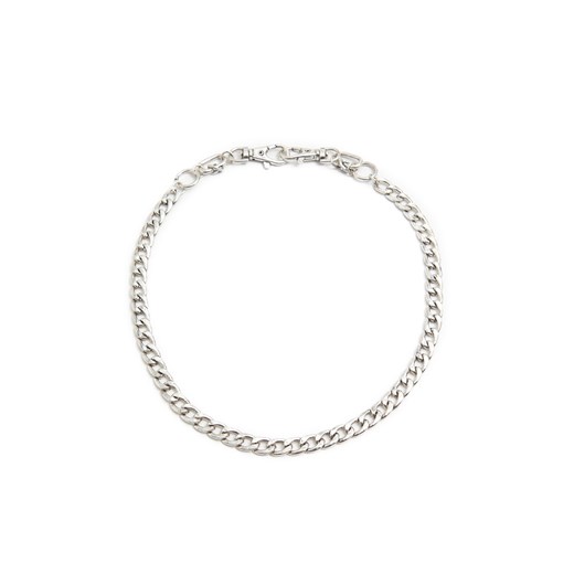 Cropp - Srebrny naszyjnik - srebrny ze sklepu Cropp w kategorii Naszyjniki męskie - zdjęcie 171524692