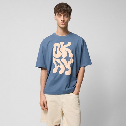 T-shirt męski Outhorn z nadrukami z krótkimi rękawami 
