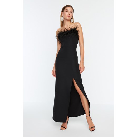 trendyol Sukienka w kolorze czarnym ze sklepu Limango Polska w kategorii Sukienki - zdjęcie 171526573