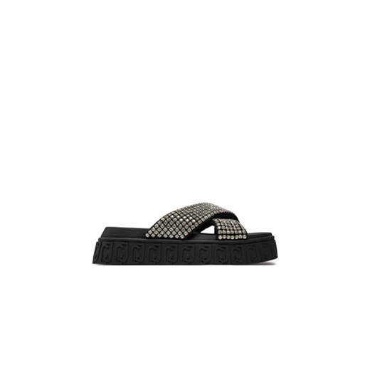 Liu Jo Klapki Lovely Sandal 02 BA4133 TX421 Czarny ze sklepu MODIVO w kategorii Klapki damskie - zdjęcie 171529163