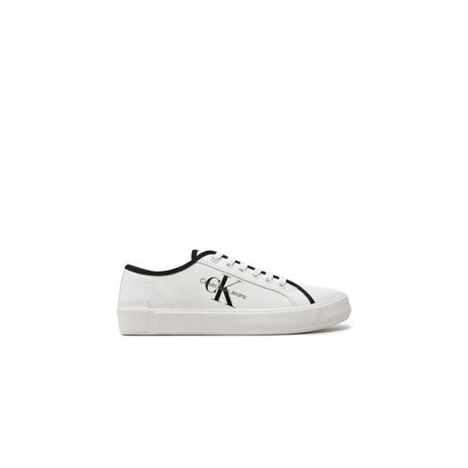 Calvin Klein Jeans Sneakersy Skater Vulcanized Low Cs Ml Mr YW0YW01453 Biały ze sklepu MODIVO w kategorii Trampki damskie - zdjęcie 171529274