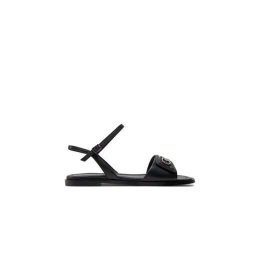 Calvin Klein Sandały Flat Sandal Relock Lth HW0HW01942 Czarny ze sklepu MODIVO w kategorii Sandały damskie - zdjęcie 171529351