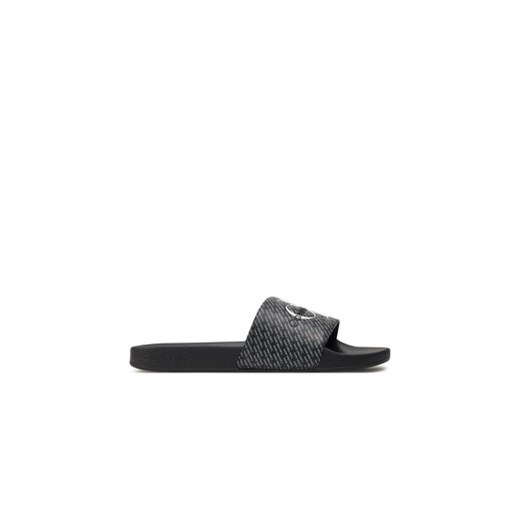 Calvin Klein Jeans Klapki Slide Aop YM0YM00955 Czarny ze sklepu MODIVO w kategorii Klapki męskie - zdjęcie 171529442