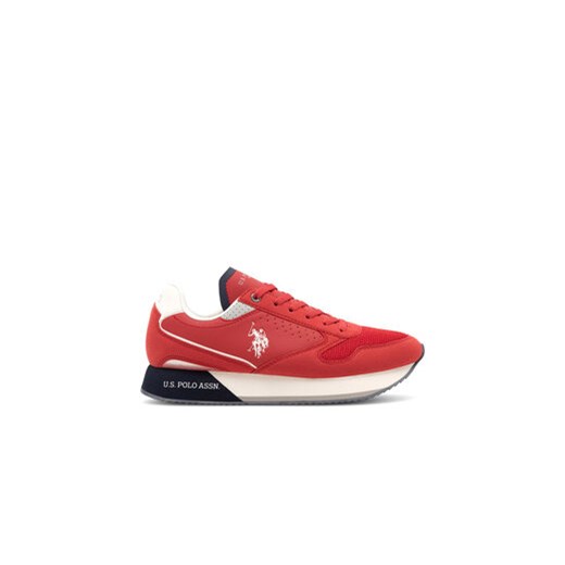U.S. Polo Assn. Sneakersy NOBIL003G Czerwony ze sklepu MODIVO w kategorii Buty sportowe męskie - zdjęcie 171530031
