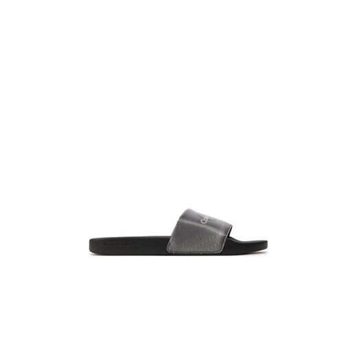 Calvin Klein Jeans Klapki Slide Lenticular YM0YM00953 Czarny ze sklepu MODIVO w kategorii Klapki męskie - zdjęcie 171530061