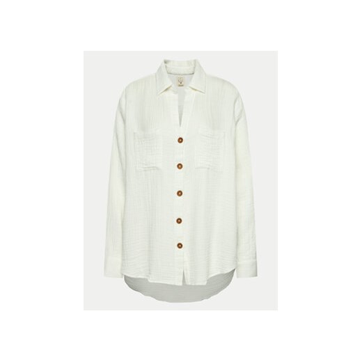 Billabong Koszula Swell ABJWT00487 Biały Relaxed Fit ze sklepu MODIVO w kategorii Koszule damskie - zdjęcie 171530142