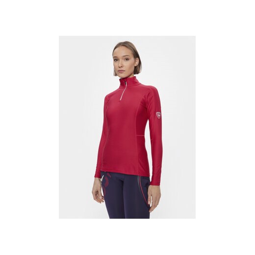 Rossignol Bluza techniczna Classique 1/2 Zip RLLWL11 Czerwony Slim Fit ze sklepu MODIVO w kategorii Bluzy damskie - zdjęcie 171530472