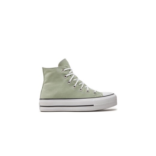 Converse Trampki Chuck Taylor All Star Lift HI A03541C Zielony ze sklepu MODIVO w kategorii Trampki damskie - zdjęcie 171530641