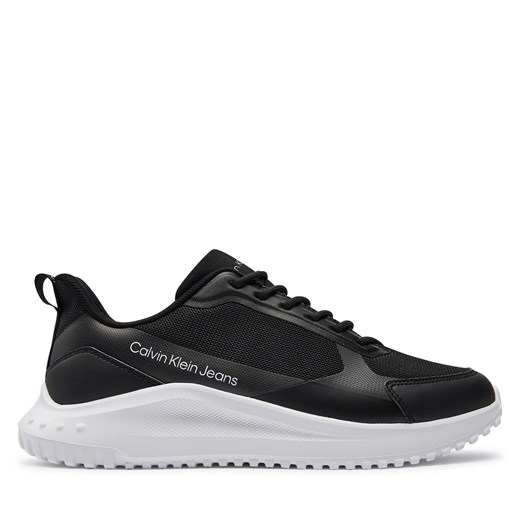 Sneakersy Calvin Klein Jeans Eva Runner Lowlaceup Mix In Mr YM0YM00906 Black/Bright White/Silver 0GM ze sklepu eobuwie.pl w kategorii Buty sportowe męskie - zdjęcie 171531764