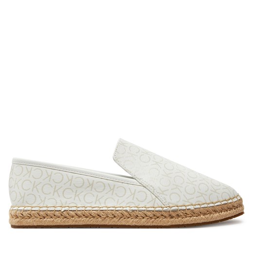 Espadryle Calvin Klein Espadrille Epi Mono HW0HW01917 White Monogram YBR ze sklepu eobuwie.pl w kategorii Espadryle damskie - zdjęcie 171531823