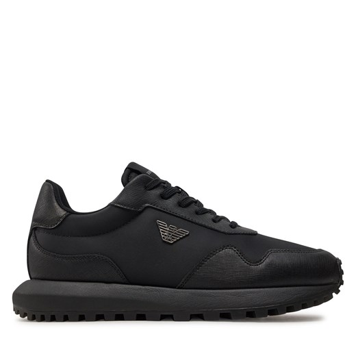 Sneakersy Emporio Armani X4X630 XN877 K001 Black/Black ze sklepu eobuwie.pl w kategorii Buty sportowe męskie - zdjęcie 171531923