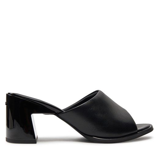 Klapki Calvin Klein Heel Mule 60 Lth HW0HW01941 Black BEH ze sklepu eobuwie.pl w kategorii Klapki damskie - zdjęcie 171532032