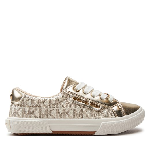 Sneakersy MICHAEL KORS KIDS MK100942 Pale Gold ze sklepu eobuwie.pl w kategorii Trampki dziecięce - zdjęcie 171532101