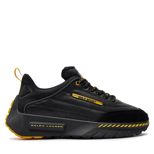 Sneakersy Polo Ralph Lauren 809931897001 Black/Canary Yellow ze sklepu eobuwie.pl w kategorii Buty sportowe męskie - zdjęcie 171532233