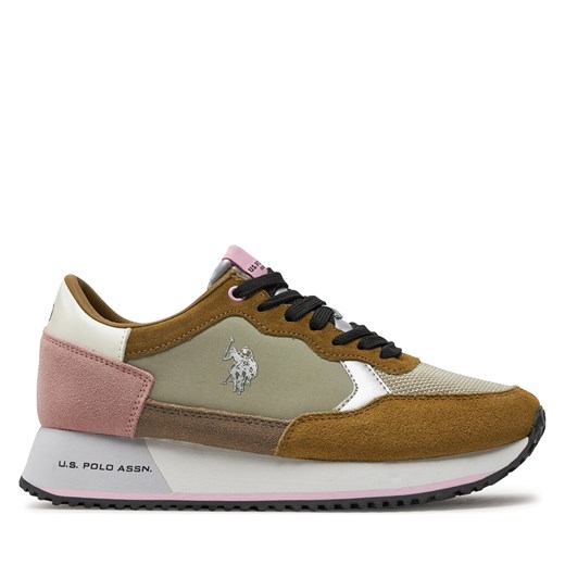 Sneakersy U.S. Polo Assn. Sacha002 SACHA002W/4ST1 MIL/LPI01 ze sklepu eobuwie.pl w kategorii Buty sportowe damskie - zdjęcie 171533284