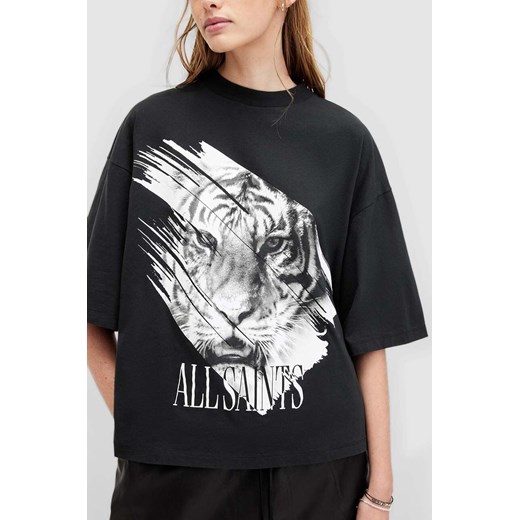 AllSaints t-shirt bawełniany PROWL AMELIE TEE damski kolor czarny W086JA L ANSWEAR.com