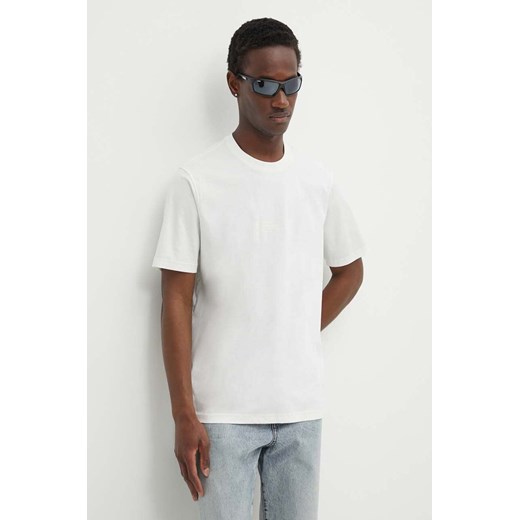 Diesel t-shirt bawełniany T-MUST-SLITS-N2 męski kolor biały gładki A13238.0QANW ze sklepu ANSWEAR.com w kategorii T-shirty męskie - zdjęcie 171535771