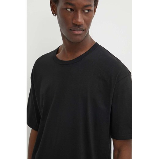 Vans t-shirt bawełniany 3-pack męski kolor czarny gładki ze sklepu ANSWEAR.com w kategorii T-shirty męskie - zdjęcie 171535781