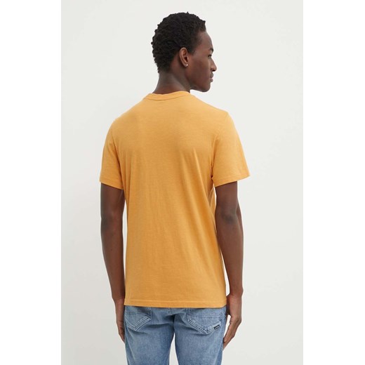 G-Star Raw t-shirt bawełniany męski kolor brązowy z nadrukiem S ANSWEAR.com