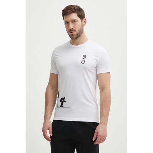 Colmar t-shirt męski kolor biały z nadrukiem ze sklepu ANSWEAR.com w kategorii T-shirty męskie - zdjęcie 171535871