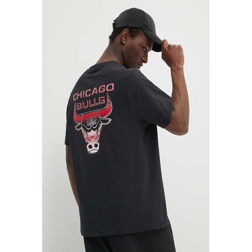 New Era t-shirt bawełniany męski kolor czarny z nadrukiem CHICAGO BULLS ze sklepu ANSWEAR.com w kategorii T-shirty męskie - zdjęcie 171535902