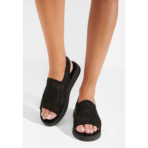Czarne sandały damskie Jenny ze sklepu Zapatos w kategorii Sandały damskie - zdjęcie 171536771