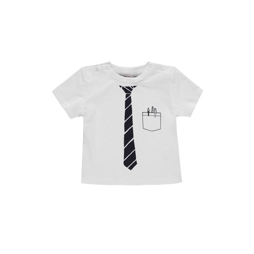 Chłopięca niemowlęca bluzka z krótkim rękawem z imitacją krawata ze sklepu 5.10.15 w kategorii Koszulki niemowlęce - zdjęcie 171536834