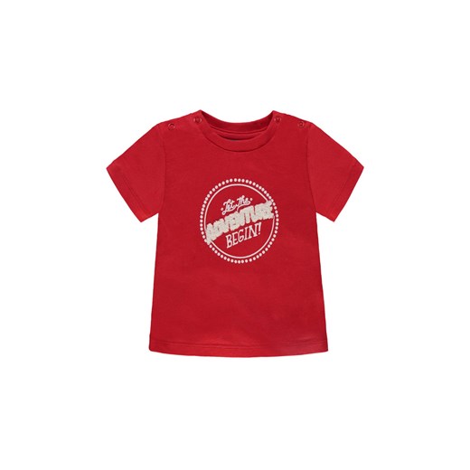 Chłopięca niemowlęca koszulka z krótkim rękawem czerwona ze sklepu 5.10.15 w kategorii Koszulki niemowlęce - zdjęcie 171536893
