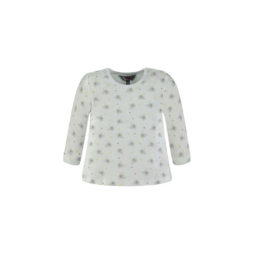 Dziewczęca bluzka z długim rękawem biała ze sklepu 5.10.15 w kategorii Kaftaniki i bluzki - zdjęcie 171536971