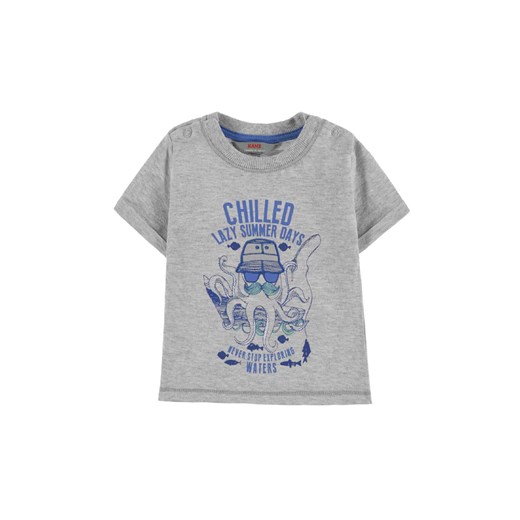 T-shirt chłopięcy niemowlęcy szary ośmiornica ze sklepu 5.10.15 w kategorii Koszulki niemowlęce - zdjęcie 171536981