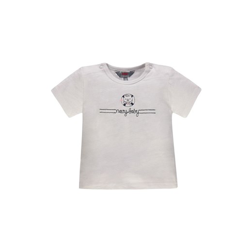 Chłopięca niemowlęca bluzka z krótkim rękawem biała ze sklepu 5.10.15 w kategorii Koszulki niemowlęce - zdjęcie 171536991