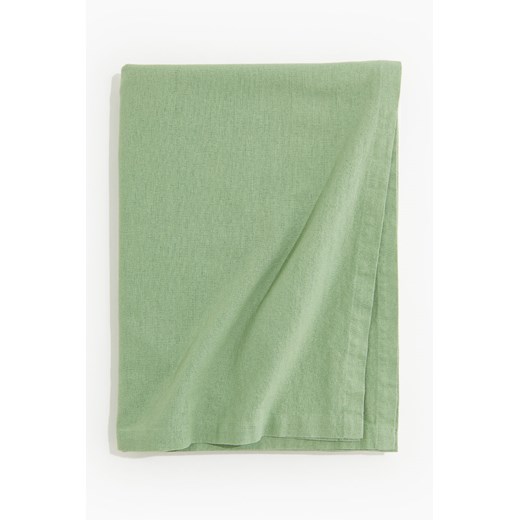 H & M - Obrus z domieszką lnu - Zielony ze sklepu H&M w kategorii Obrusy i bieżniki - zdjęcie 171537364