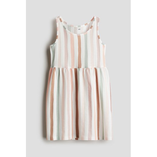 H & M - Bawełniana sukienka we wzory - Pomarańczowy ze sklepu H&M w kategorii Sukienki dziewczęce - zdjęcie 171537491