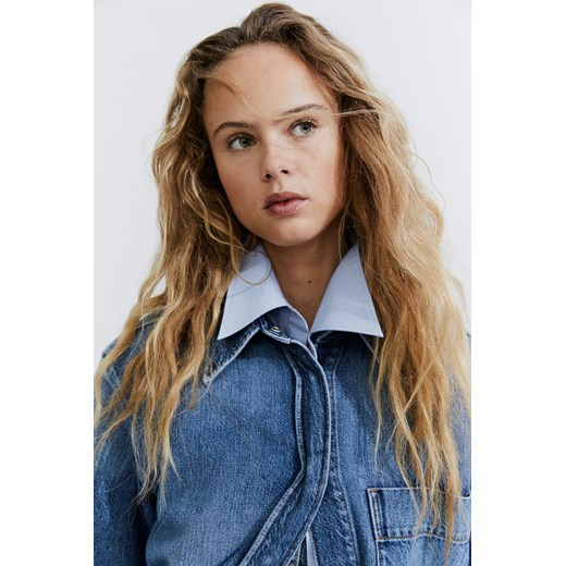 H & M - Dżinsowa koszula Loose Fit - Niebieski ze sklepu H&M w kategorii Koszule damskie - zdjęcie 171537511