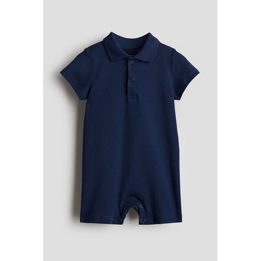 H & M - Kombinezon z bawełnianego dżerseju - Niebieski ze sklepu H&M w kategorii Odzież dla niemowląt - zdjęcie 171537532