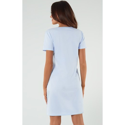 Koszula nocna damska na krótki rękaw niebieska Lady, Kolor niebieski, Rozmiar 2XL, Italian Fashion ze sklepu Primodo w kategorii Koszule nocne - zdjęcie 171538740