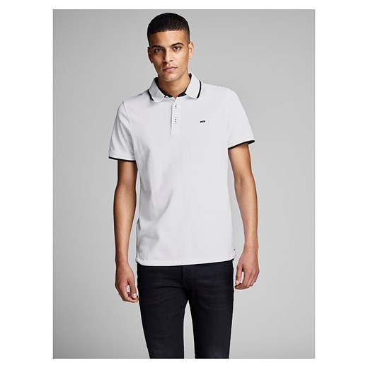 Jack &amp; Jones Koszulka polo w kolorze białym ze sklepu Limango Polska w kategorii T-shirty męskie - zdjęcie 171539004